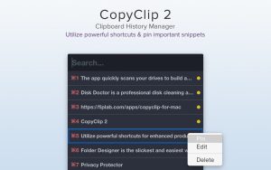 CopyClip 2 v3.993 for Mac